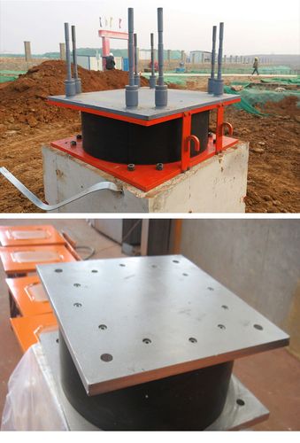 建筑隔震橡膠支座hdr高阻尼隔震支座橋梁鉛芯隔震橡膠支座y4q